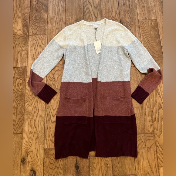 A New Day Color Block Cardigan NWT - Picture 3 of 10